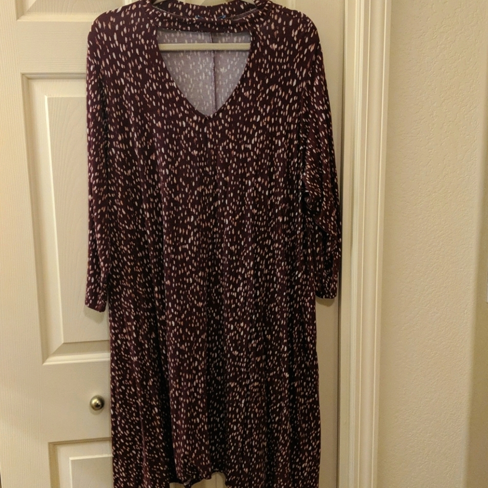 Long sleeve swing dress